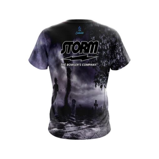 Storm Ghost Cemetery CoolWick Bowling Jersey - Image 2