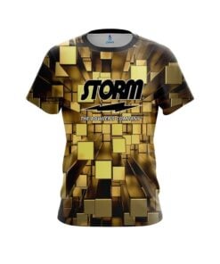 Storm Gold Block Burst CoolWick Bowling Jersey