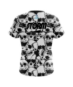 Alternative view of Storm Skeleton Grunge CoolWick Bowling Jersey