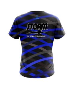 Alternative view of Storm Turmoil Blue CoolWick Bowling Jersey