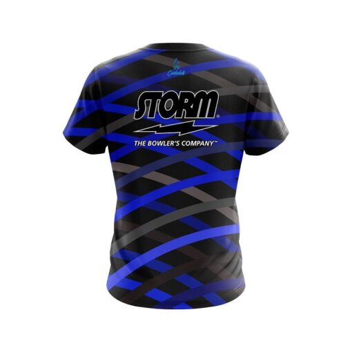 Storm Turmoil Blue CoolWick Bowling Jersey - Image 2