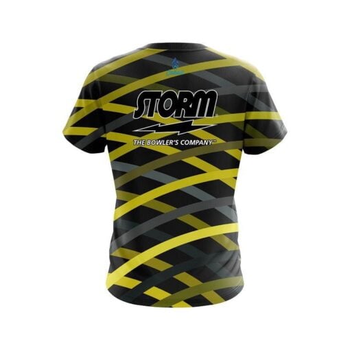 Storm Turmoil Yellow CoolWick Bowling Jersey - Image 2