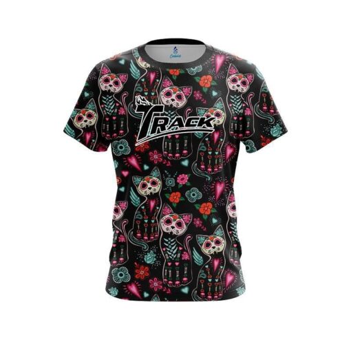 Track Day Of The Dead Cats CoolWick Bowling Jersey