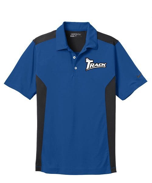 Track Gym Blue Nike Coolwick Dri-FIT Polo