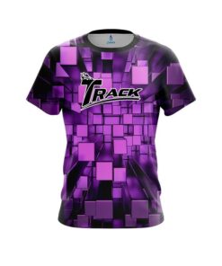 Track Purple Block Burst CoolWick Bowling Jersey