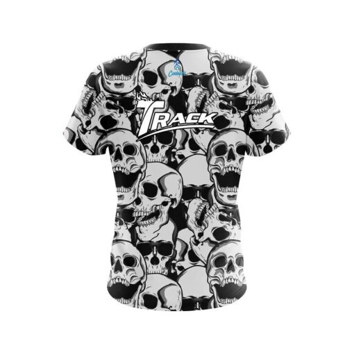 Track Skeleton Grunge CoolWick Bowling Jersey - Image 2