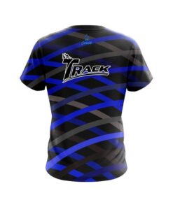 Alternative view of Track Turmoil Blue CoolWick Bowling Jersey