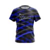 Track Turmoil Blue CoolWick Bowling Jersey