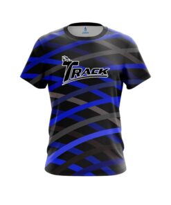 Track Turmoil Blue CoolWick Bowling Jersey