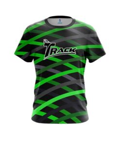 Track Turmoil Green CoolWick Bowling Jersey