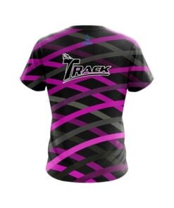 Alternative view of Track Turmoil Pink CoolWick Bowling Jersey