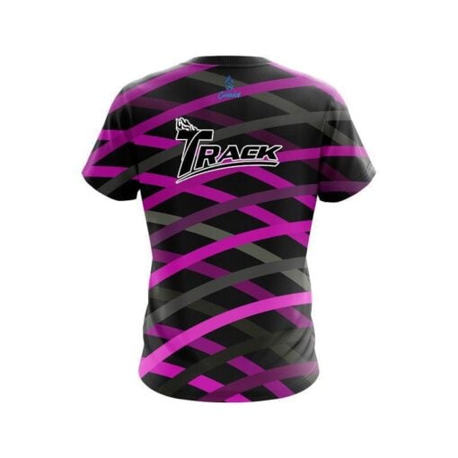 Track Turmoil Pink CoolWick Bowling Jersey - Image 2