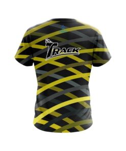 Alternative view of Track Turmoil Yellow CoolWick Bowling Jersey