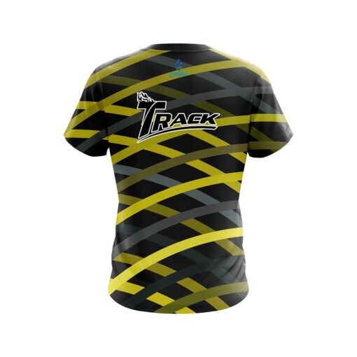 Track Turmoil Yellow CoolWick Bowling Jersey - Image 2