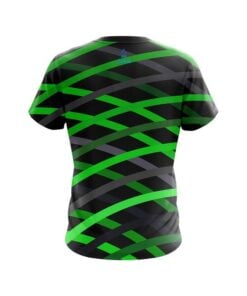 Alternative view of Plain Turmoil Green CoolWick Bowling Jersey