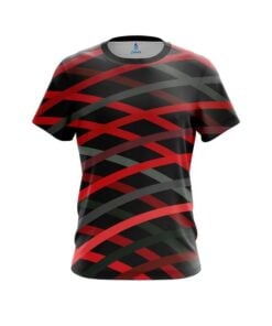 Plain Turmoil Red CoolWick Bowling Jersey