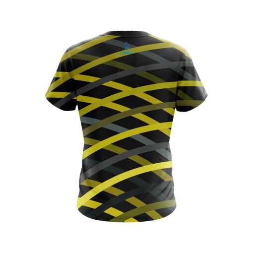 Plain Turmoil Yellow CoolWick Bowling Jersey - Image 2