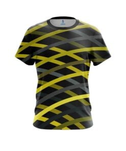 Plain Turmoil Yellow CoolWick Bowling Jersey