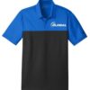 900 Global Blue Sapphire Nike Embroidery Coolwick Dri-FIT Colorblock Micro Pique Polo