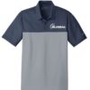 900 Global Navy Grey Nike Embroidery Coolwick Dri-FIT Colorblock Micro Pique Polo
