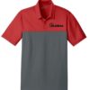 900 Global Varsity Red Nike Embroidery Coolwick Dri-FIT Colorblock Micro Pique Polo