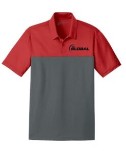 900 Global Varsity Red Nike Embroidery Coolwick Dri-FIT Colorblock Micro Pique Polo