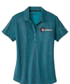 900 Global FluX Womans Nike Blustery Royal Embroidery Dri-FIT Coolwick Polo