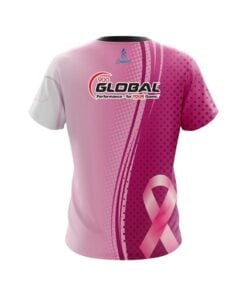 Alternative view of 900 Global Breast Cancer Pink Swirls CoolWick Bowling Jersey