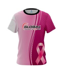 900 Global Breast Cancer Pink Swirls CoolWick Bowling Jersey