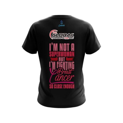 900 Global Breast Cancer Superwoman CoolWick Bowling Jersey - Image 2