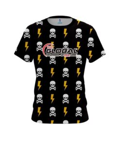900 Global Lightning Skull CoolWick Bowling Jersey