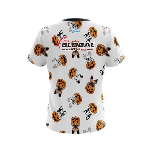 900 Global Pumpkin Puppy Patch CoolWick Bowling Jersey - Image 2