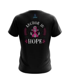 Alternative view of Plain Breast Cancer Anchor Fighter CoolWick Bowling Jersey