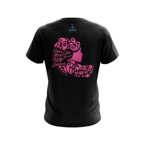 Plain Breast Cancer Family Bond CoolWick Bowling Jersey - Image 2