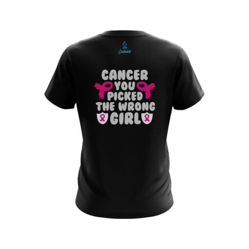 Plain Breast Cancer Fight Back CoolWick Bowling Jersey - Image 2
