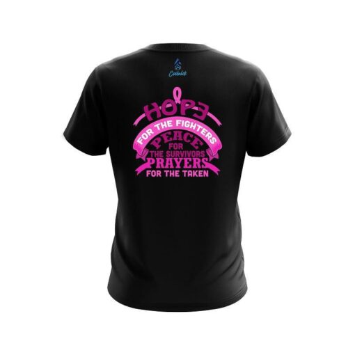 Plain Breast Cancer Hope CoolWick Bowling Jersey - Image 2