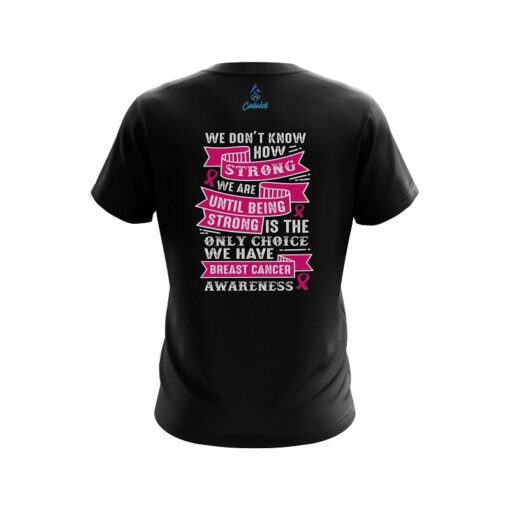 Plain Breast Cancer Strength CoolWick Bowling Jersey - Image 2