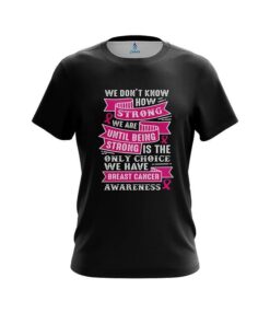 Plain Breast Cancer Strength CoolWick Bowling Jersey