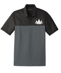 Brunswick Black Nike Embroidery Coolwick Dri-FIT Colorblock Micro Pique Polo