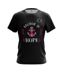 Brunswick Breast Cancer Anchor Fighter CoolWick Bowling Jersey