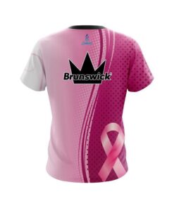 Alternative view of Brunswick Breast Cancer Pink Swirls CoolWick Bowling Jersey