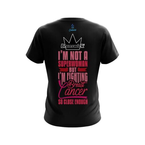 Brunswick Breast Cancer Superwoman CoolWick Bowling Jersey - Image 2