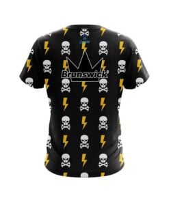Alternative view of Brunswick Lightning Skull CoolWick Bowling Jersey