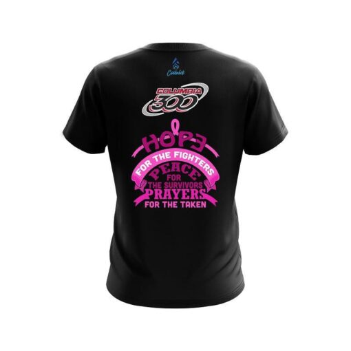 Columbia 300 Breast Cancer Hope CoolWick Bowling Jersey - Image 2