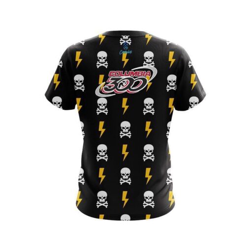 Columbia 300 Lightning Skull CoolWick Bowling Jersey - Image 2