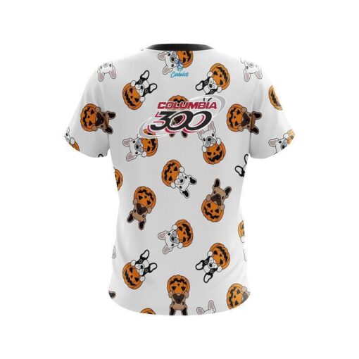 Columbia 300 Pumpkin Puppy Patch CoolWick Bowling Jersey - Image 2