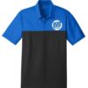 DV8 Blue Sapphire Nike Embroidery Coolwick Dri-FIT Colorblock Micro Pique Polo