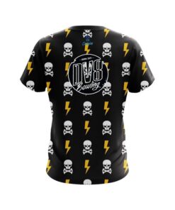 Alternative view of DV8 Lightning Skull CoolWick Bowling Jersey