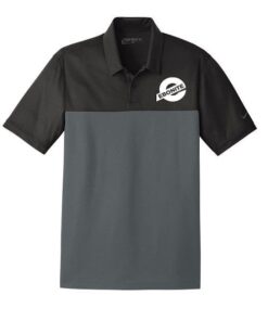 Ebonite Black Nike Embroidery Coolwick Dri-FIT Colorblock Micro Pique Polo