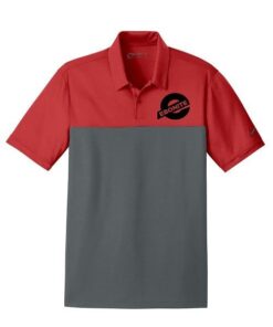 Ebonite Varsity Red Nike Embroidery Coolwick Dri-FIT Colorblock Micro Pique Polo